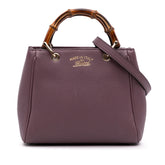 Mini Calfskin Bamboo Shopper Satchel